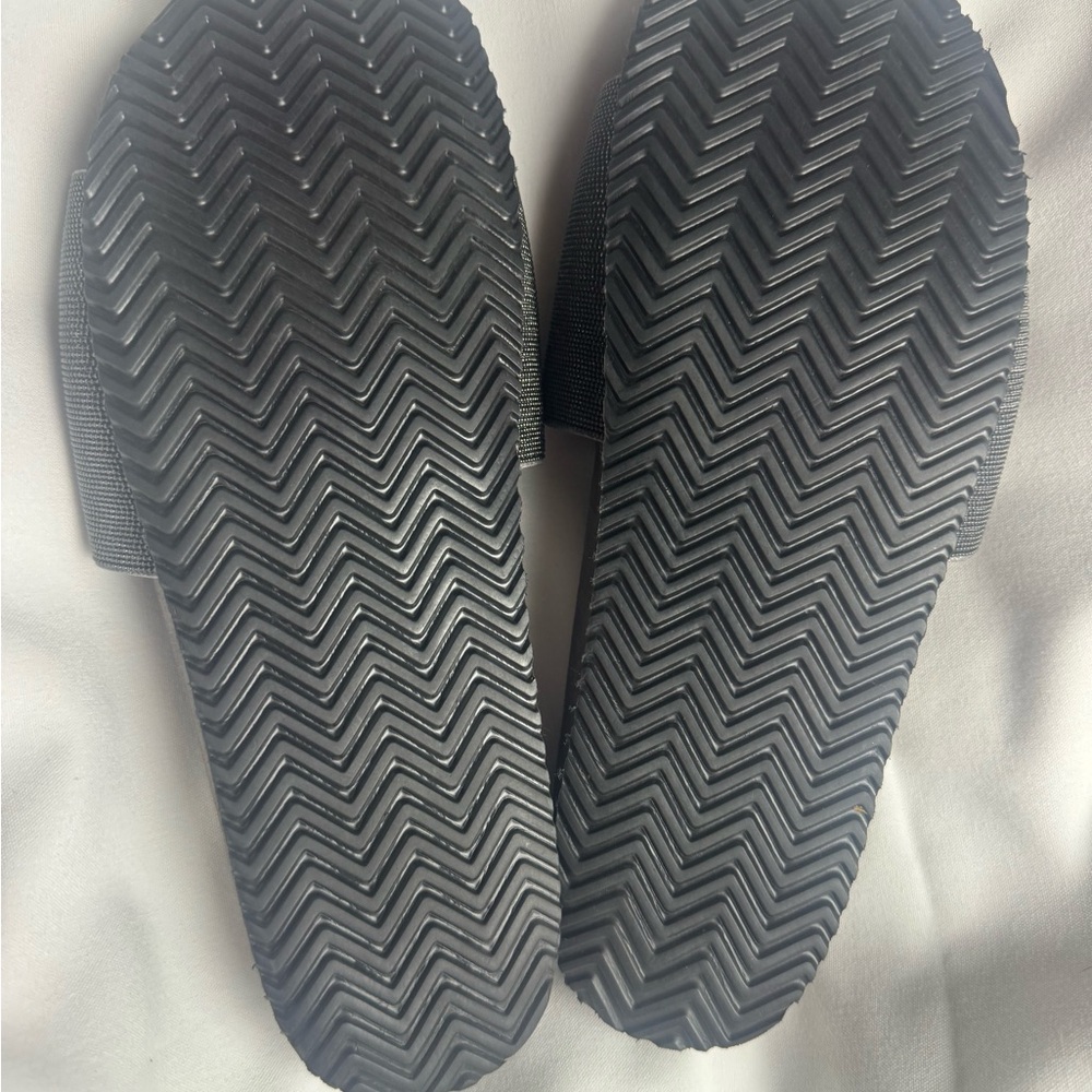 Brunello Cucinelli Charcoal Slide Sandals - Picture 5 of 6